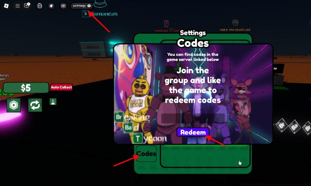 redeem breaking bad tycoon codes