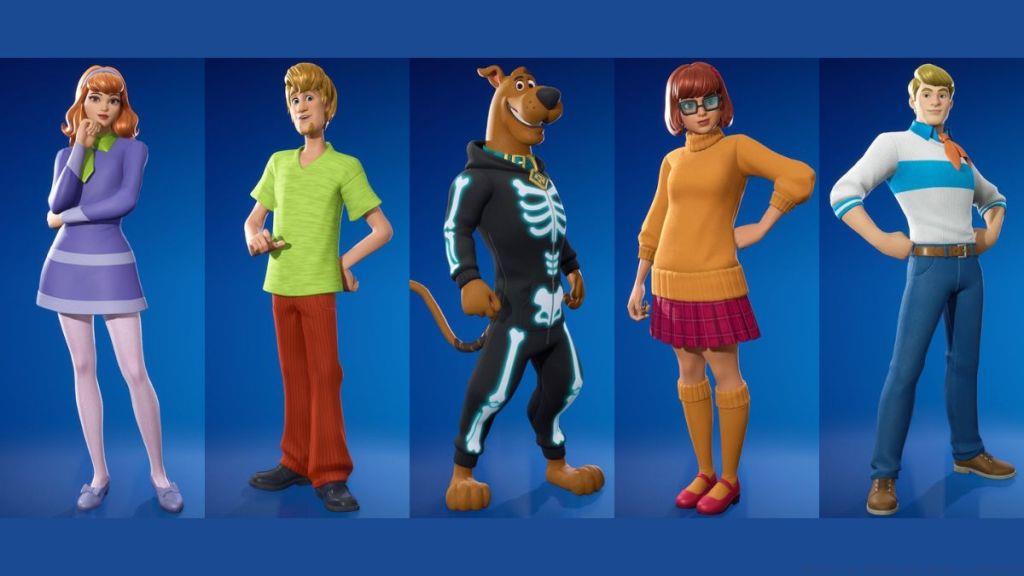 Scooby Doo skins in Fortnite