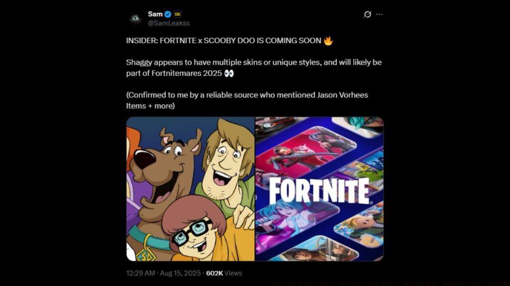 Scooby Doo Fortnite skin