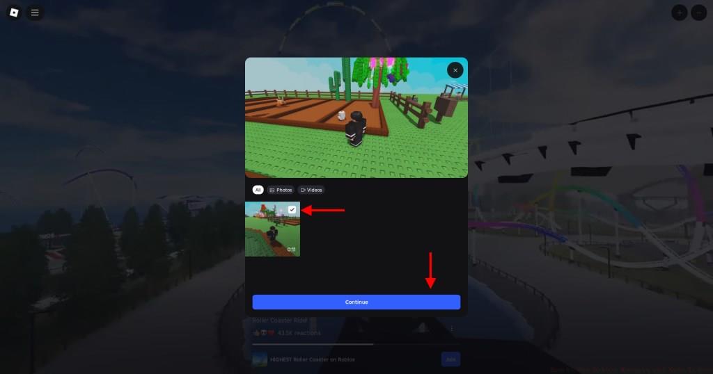select video and Click continue
