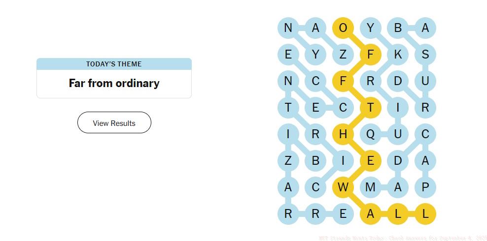 strands answer september 4 2025