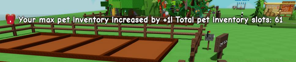 using pet pouch in grow a garden