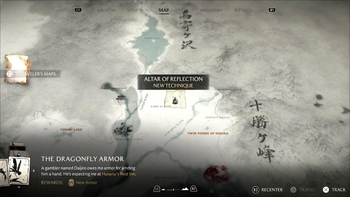 Ghost of Yotei Altar Map